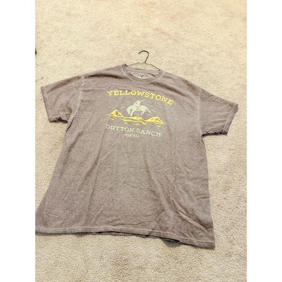 Yellowstone Other - Yellowstone Dutton Ranch Montana Graphic T-Shirt Mens XL Brown Short Sleeve Tee